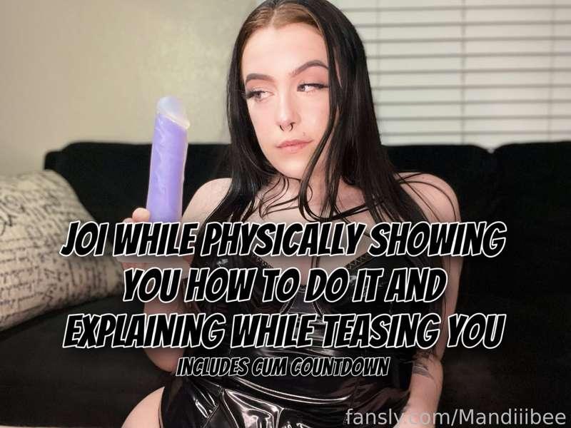 🗣️JOI cum countdown🗣️ Includes me showing you and explaining how to jerk your cock off, the more you follow instructions the more I show you some naughty things for being so good! 

#JOI #jerkoffinstructions #action #explaining #latex #handiiimandiii