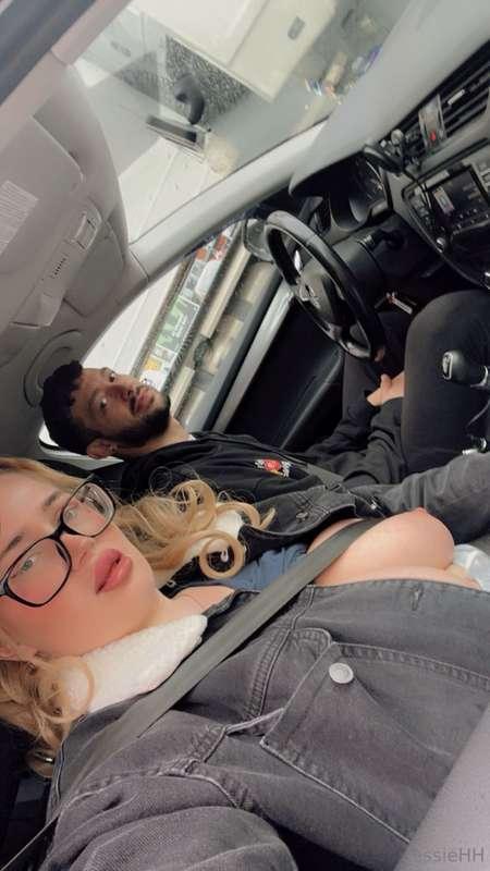 When he catches you flashing the driver in the car next to u..