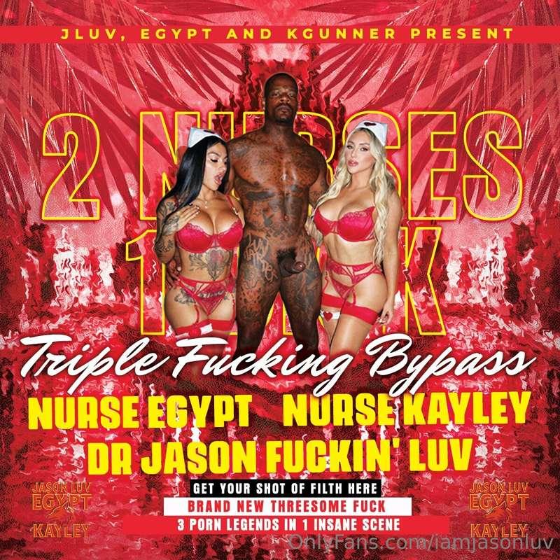 HUGE NEW THRESOME SCENE WITH NURSE EGYPT AND NURSE GUNNER! C..