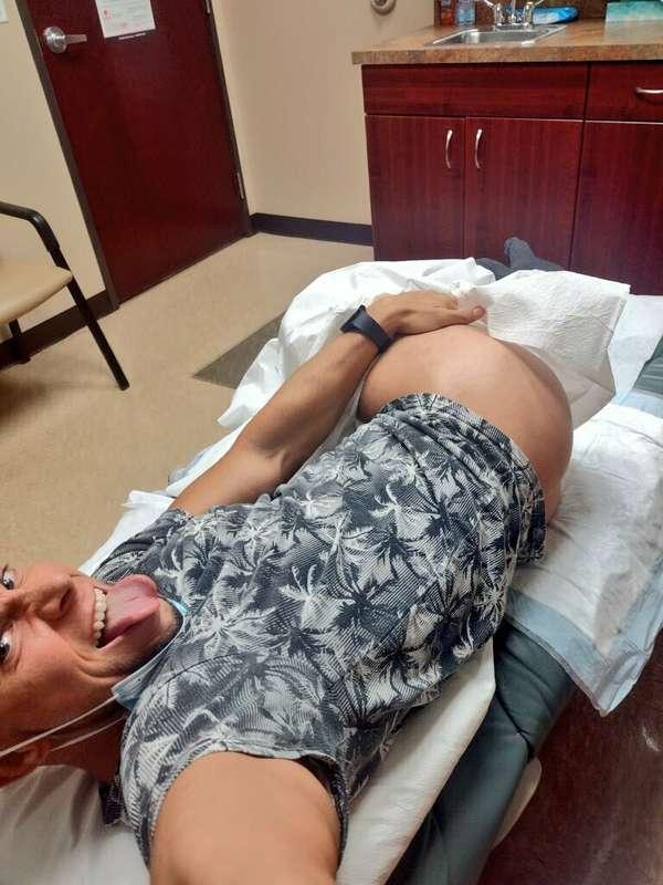 Proctologist appointment 😜. Stick those fun things inside of..