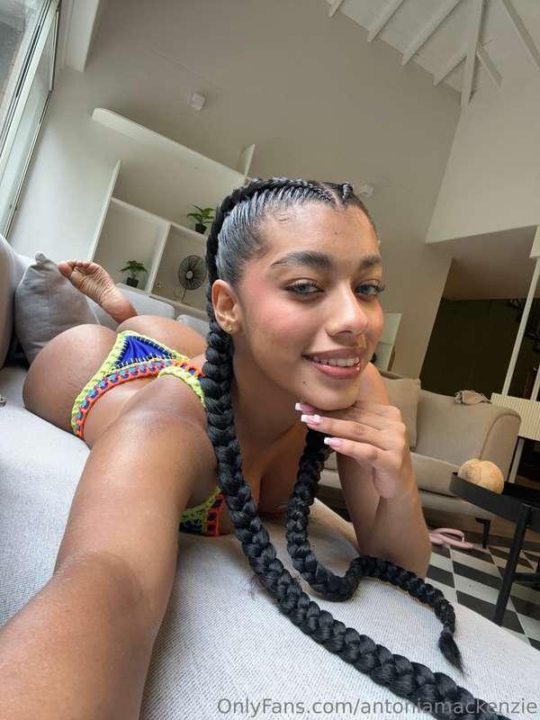 smiling like an angel but currently having devilish and naug..