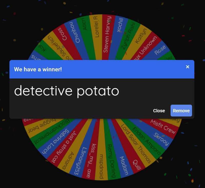 Twisted Deputy Winner!
