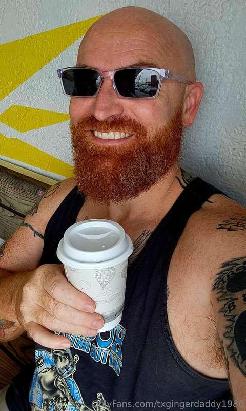Hot coffee ☕️ Today...getting ready for tomorrow's madness. 