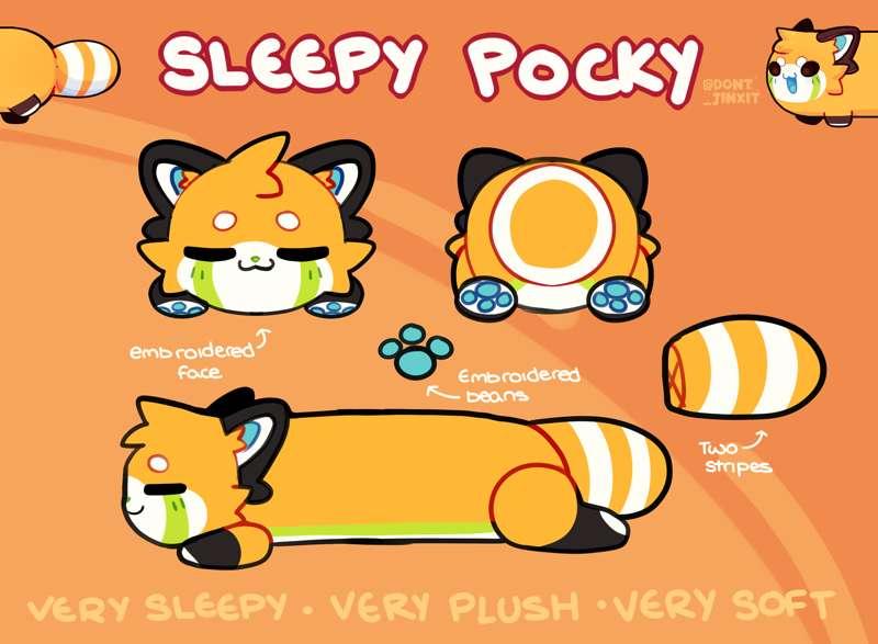 Sleepy Pocky Plush concept