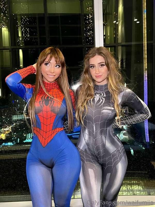 two cute lil spideys 🕸@bronwinaurora