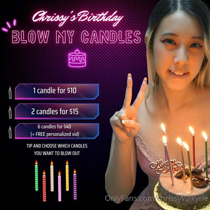 🎉 𝗖𝗵𝗿𝗶𝘀𝘀𝘆'𝘀 𝟮𝟯𝗿𝗱 𝗕𝗶𝗿𝘁𝗵𝗱𝗮𝘆 🎂  Choose A Candle, Win A Prize!  ..