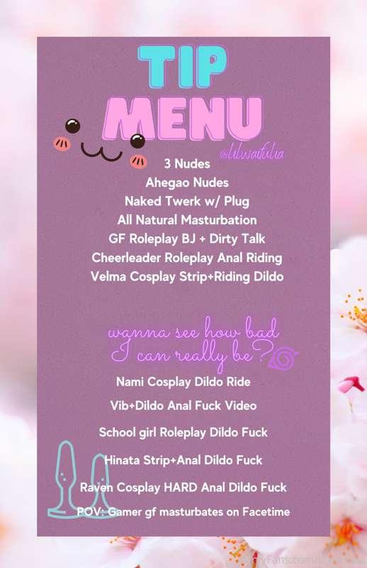 I made my TIP menu easier to find, pick something ...I want ..