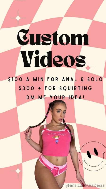 your princess wants to make you a custom video this month 💖 ..