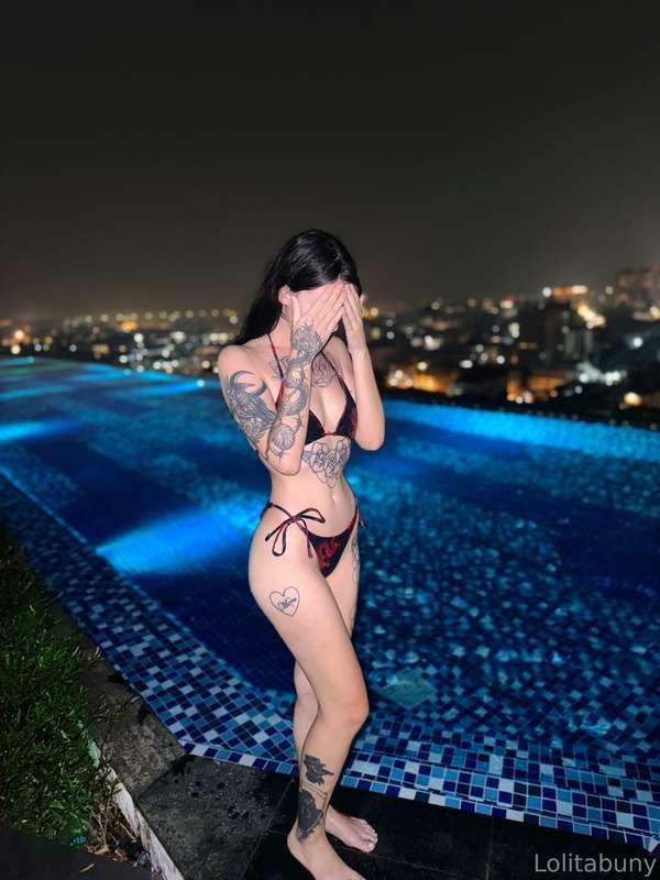 Let's go for a night bath watching the stars 💕🧚🏻‍♀️✨