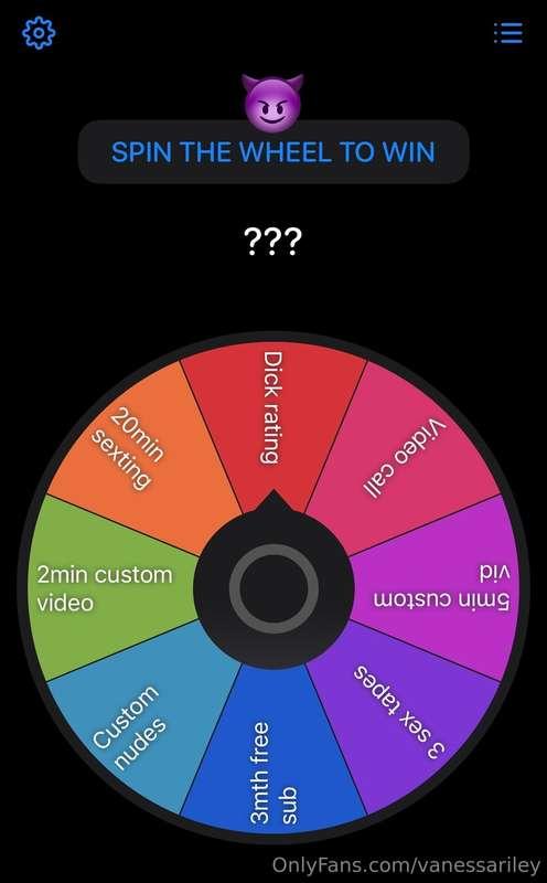 SPIN THE WHEEL! Every spin is a WIN! 1 spin - 10$ 3 spins - ..
