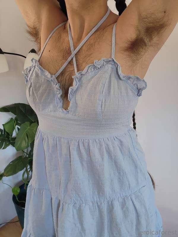 I love wearing cute feminine dresses that show off my very h..