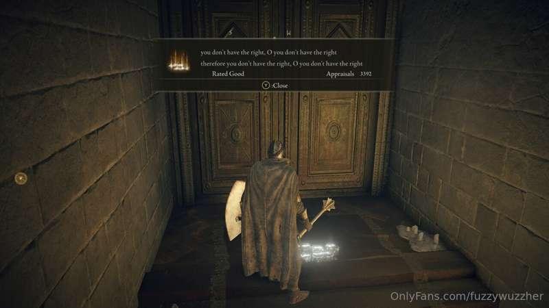 O my fucking Great runes... I don't have the goddamn right....