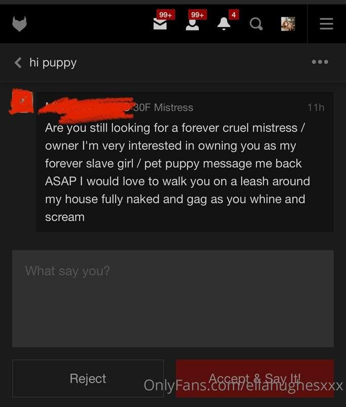 Ok ….I’m now horny. These kind of messages turn me on insane..
