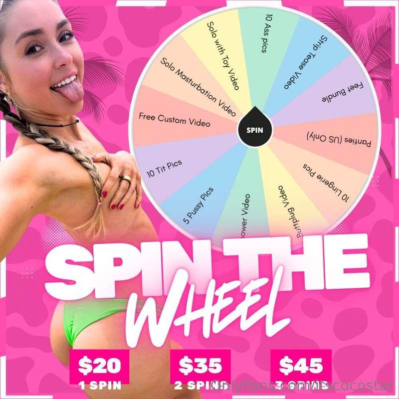 Hey cutie, my pussy’s begging for playtime—spin the wheel an..