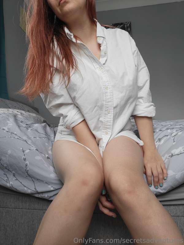 What is it about a woman in a man's shirt that is so sexy? T..