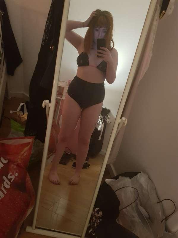 Just trying on my bikini hehe