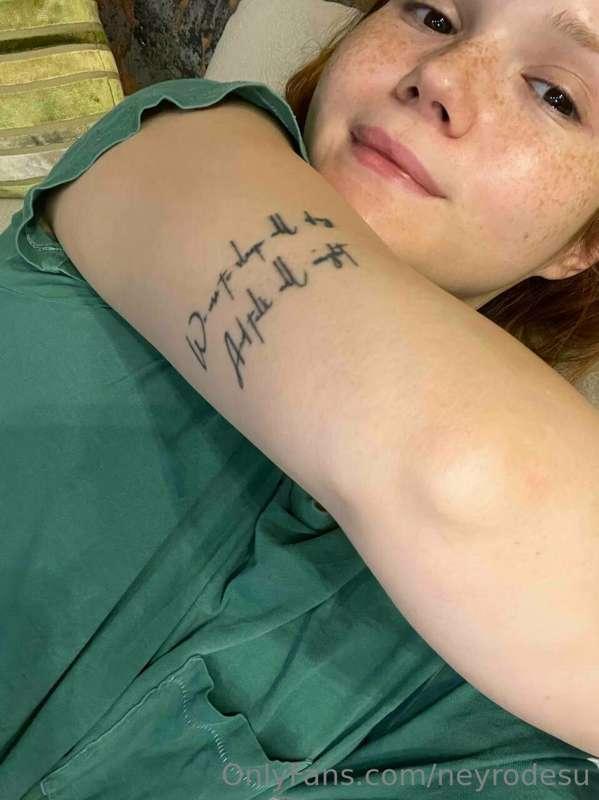Let's get back to tattoos .. I still have some more 😄  **The..