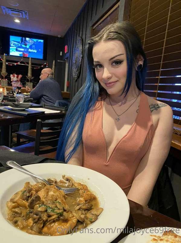 Would you take me out on a nice dinner?
..and then fuck me a..