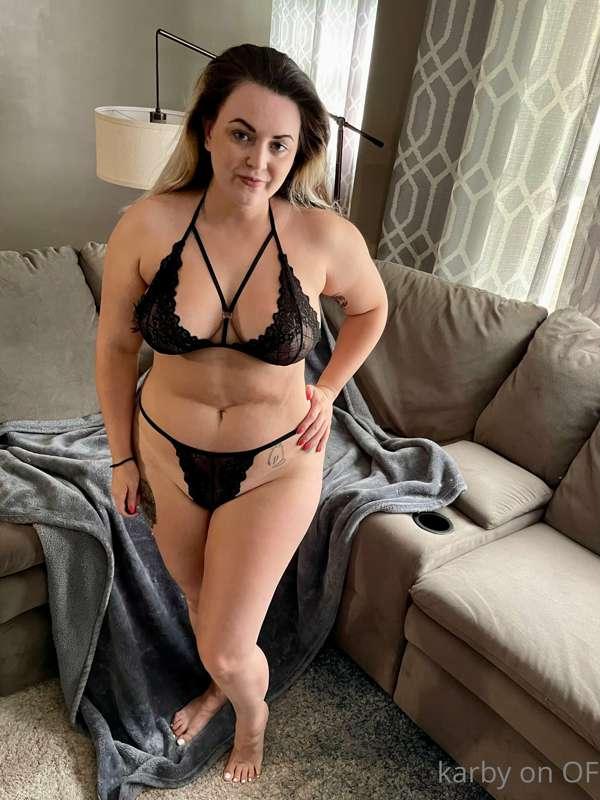 Another teeny tiny little black lace set 🖤
