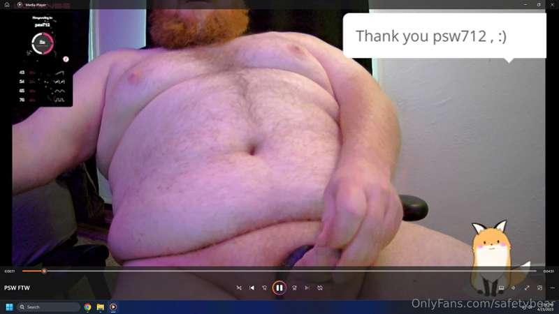 Big THANKS to PSW for using this cock so well the other nigh..
