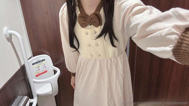 かわいい白ワンピ買いました🤍