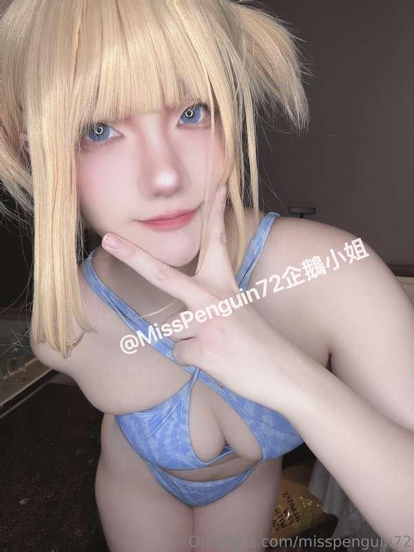 天氣太熱 好想出去游泳喔！ 阿鵝穿這件泳衣好看嗎🥰