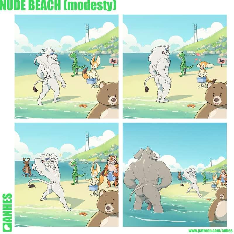 Nude beach (visible cock)