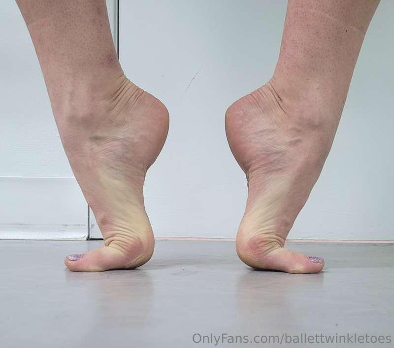Always stretching my high arches.... just waiting for your t..