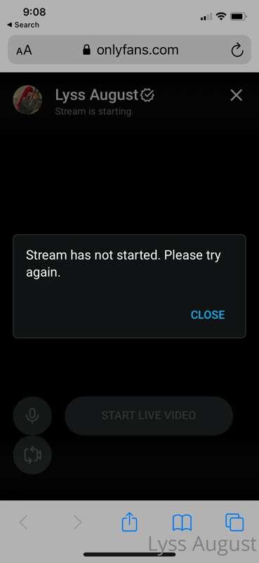 Been trying to start the live for over 10 minutes lol idk wh..