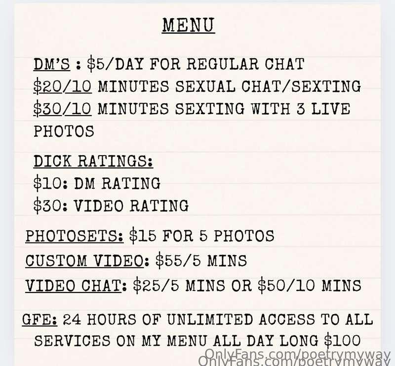 If you haven’t checked out my menu yet please do 🩷 plz check..