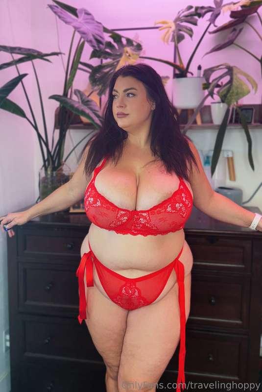 The lady in red 