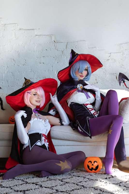Third Halloween HD set is Ram and Rem witches with @cherryacid🎃 
