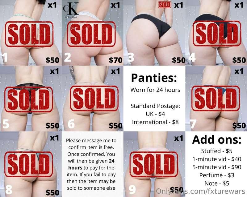 🍑 Available Panties, Prints, Ass Pillows + NEW polaroids 🍑

..