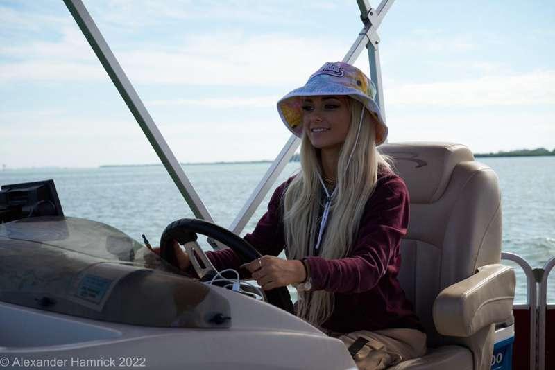 How do you think I did driving the boat ? lol