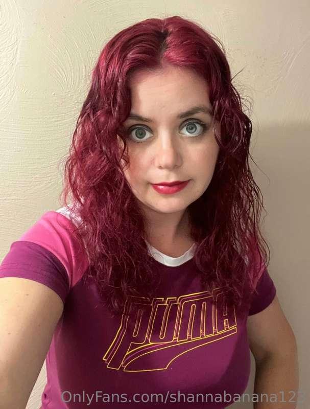 I had red/pink hair for part of the Summer as my Summer hair..