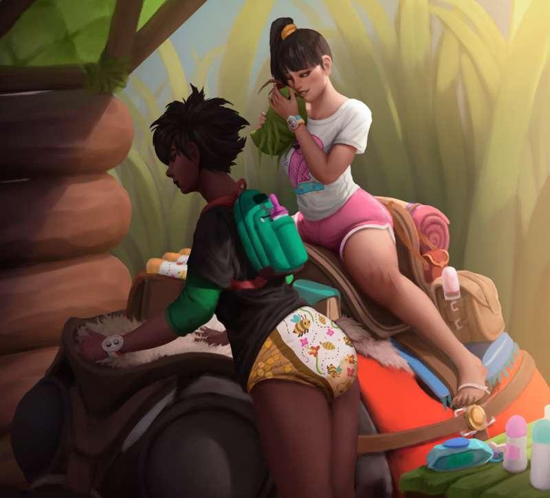 Willow and Hoops from grounded :3 (alts)