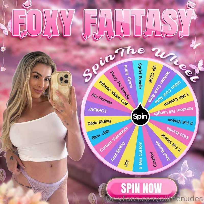 🚨 FOXY’S FANTASY WHEEL IS LIVE — BUT NOT FOR LONG 😈This is y..