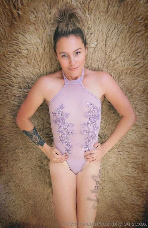 In love with my new lil purple one piece ☺️