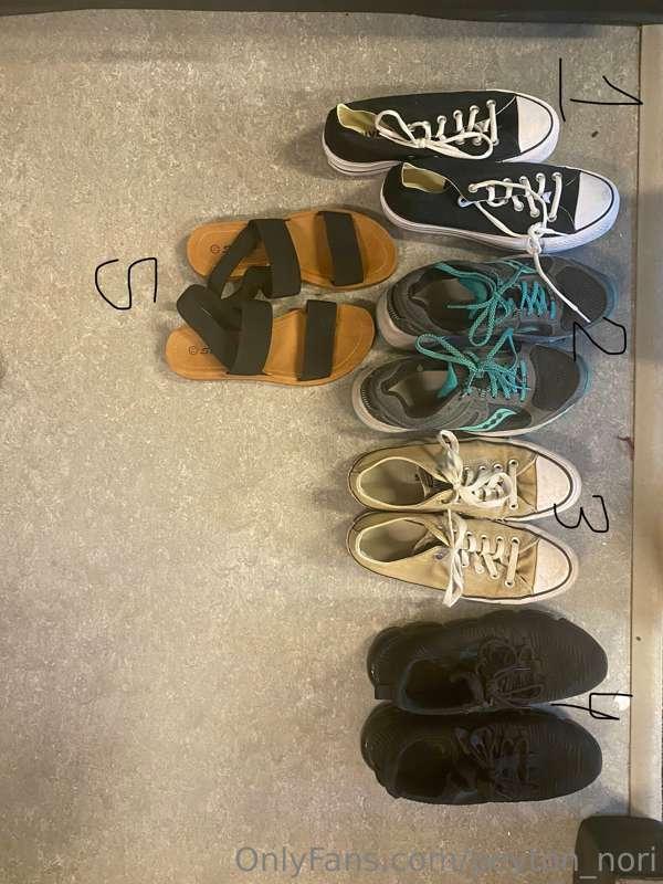 SELLING MY SHOES!! 
1: $35
2: $30
3: $45
4: $30
5: $35
(Plus..