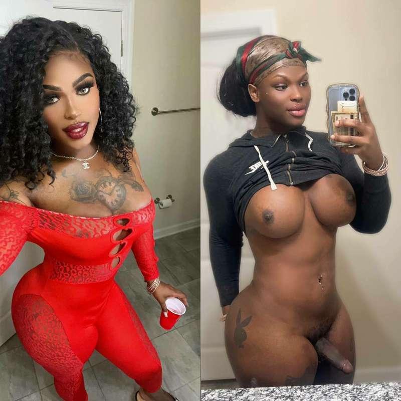 𝑨𝑻𝑻𝑬𝑵𝑻𝑰𝑶𝑵 my Trans girlfriend is so fucking hot and HUGE  an..