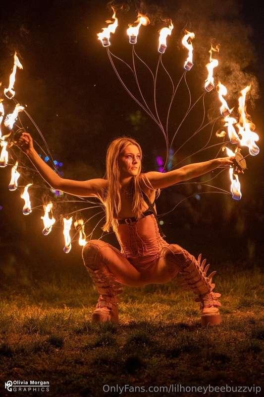 Playing with fire… and I always get what I want when I’m bur..