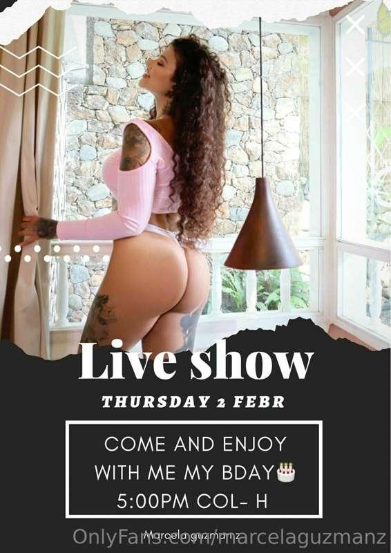 I'm already in a live show come and enjoy with me