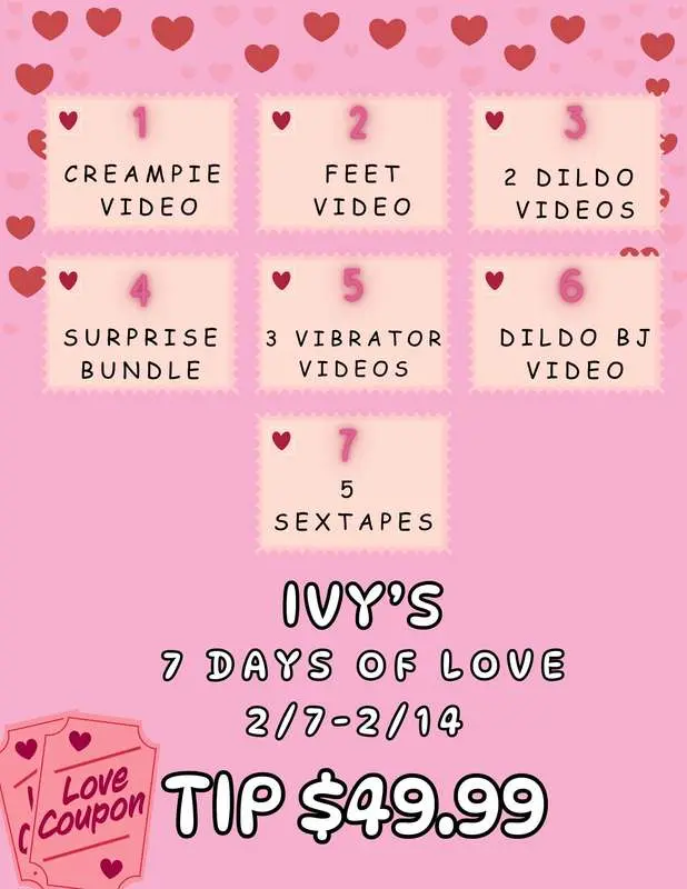 💞 7 DAYS OF LOVE PRESALE 💞Please donate $49.99 if you want t..