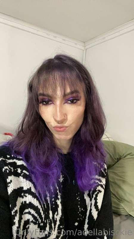 do u like my purple hair? you should pull it x