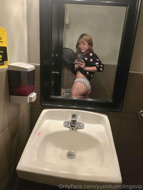 Wanna do bad things to me in public bathroom? 😈