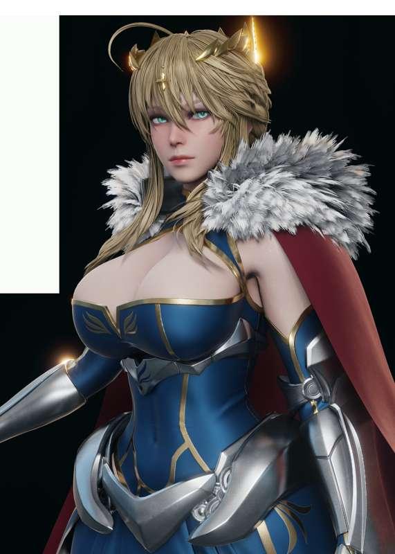 Artoria Lancer - Now with cape and skirt :)
