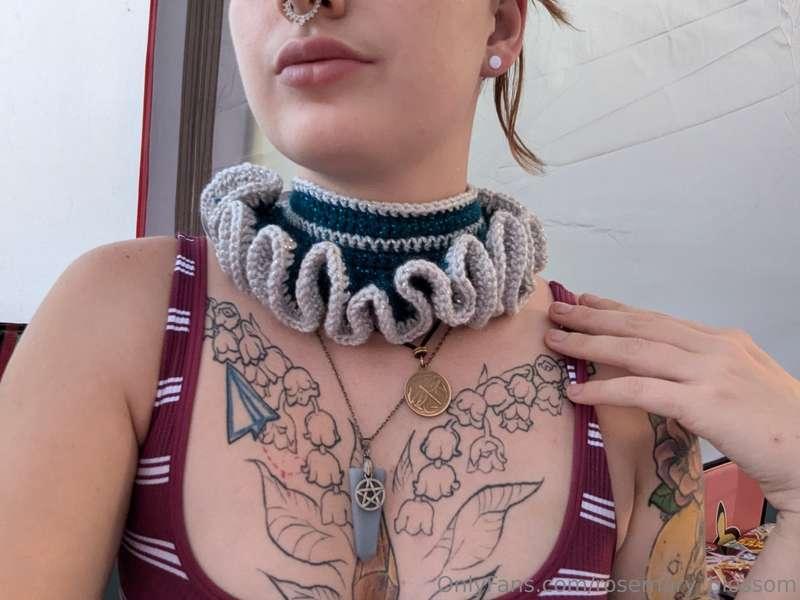 I made this beautiful ruffled collar today 😍 