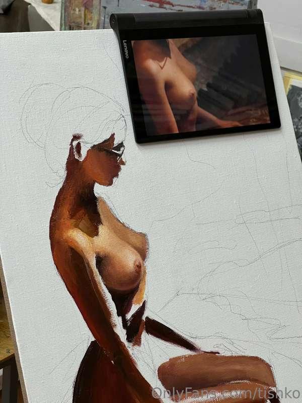 Drawing a new picture😍😍😍 Do you want to see more? 🔥🔥🔥