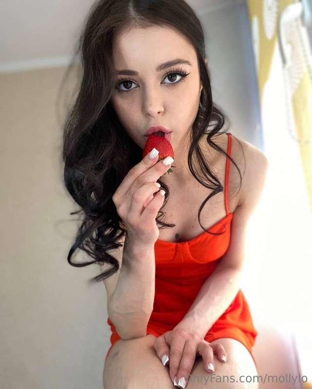 😈 How about trying the sweetest strawberry? 🍓 You wouldn't b..