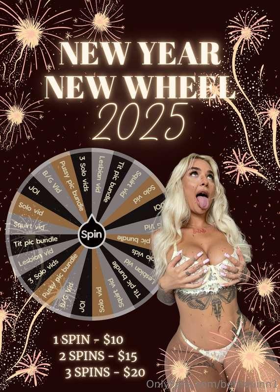 NEW YEAR WHEEL IS HERE!!!🥂🎇🪩As always, every single spin wil..